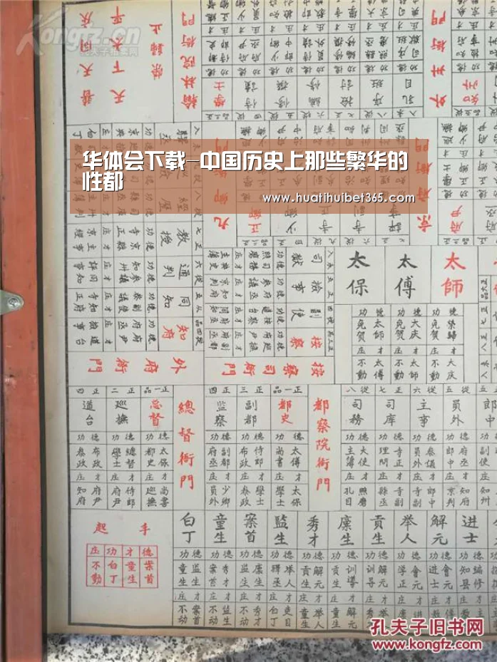 华体会下载-中国历史上那些繁华的性都(图4) 华体会真人